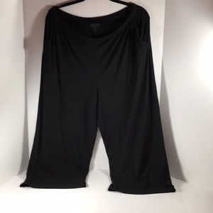 JJill cropped Black wide leg flowy pants PL